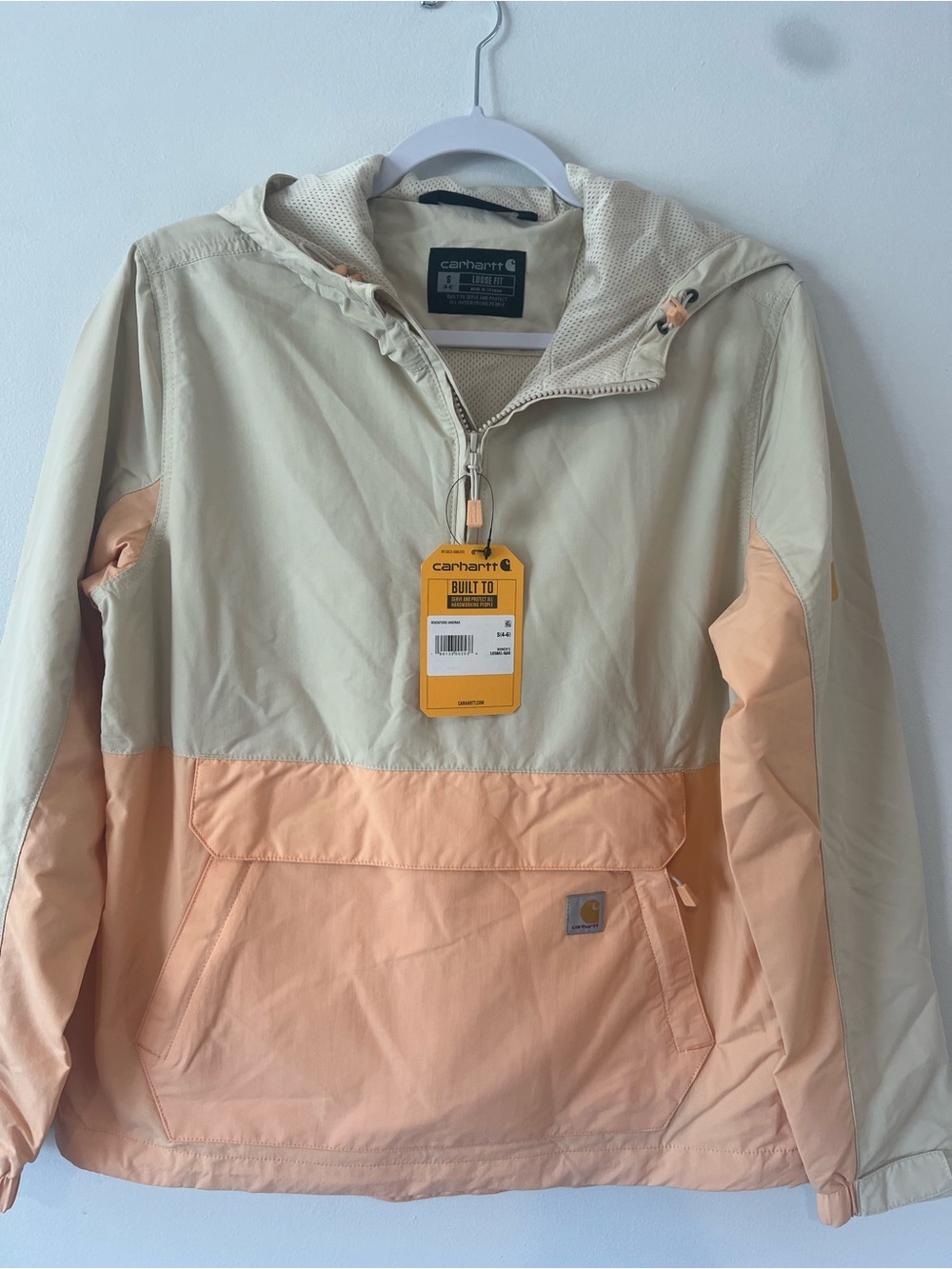 NEW Carhartt Rockford Anorak Durable Water Repellent Pullover Women’s S Small
